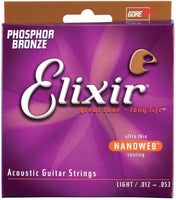 ELIXIR - Elixir PhosBrnz Light Nanoweb .012-.053